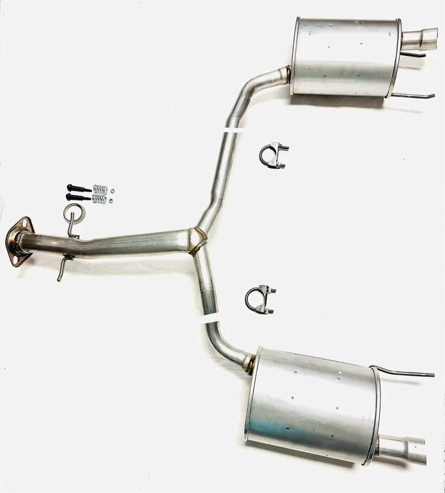 Se adapta a: 2006 a 2013 Lexus IS250 2,5 L lado del pasajero y del conductor silenciador de tubo trasero en Y Foto 2 de 4