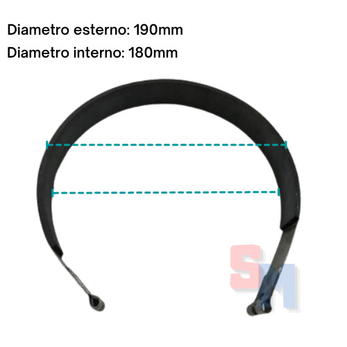 GANASCIA GANASCE NASTRO FRENO MOTOCOLTIVATORE SUPER SPECIAL GOLDONI