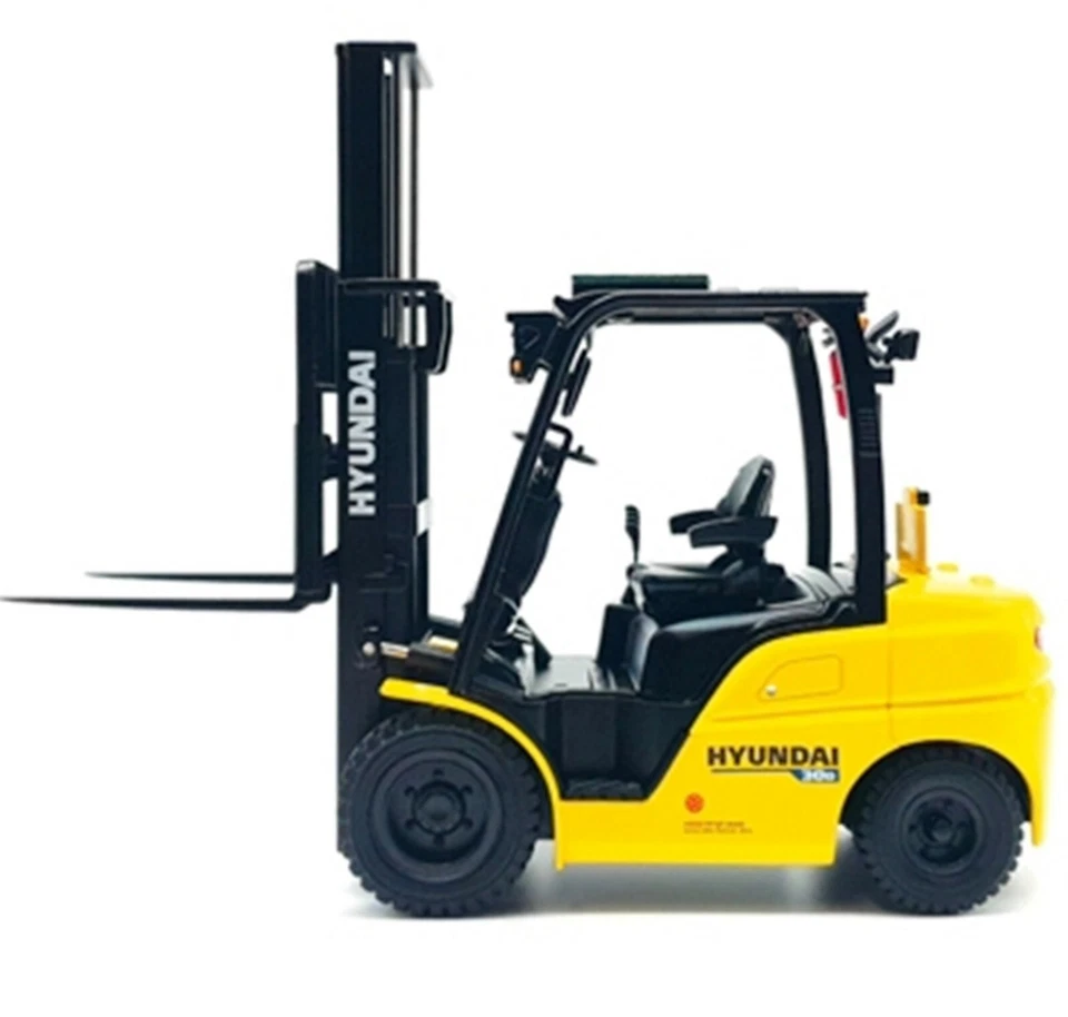 CARRETILLA ELEVADORA HYUNDAI 1/20 30D construcción fundida a presión miniatura ⭐Express⭐ Foto 3 de 4