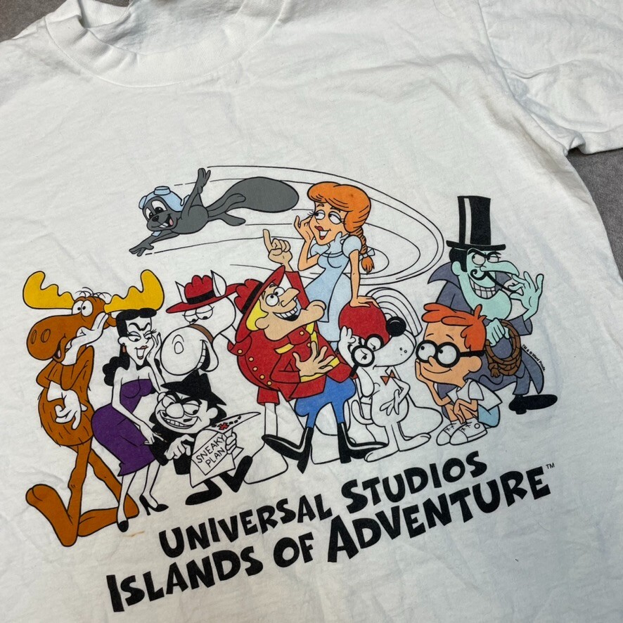 Universal Studios T-Shirt Mens Islands Of Adventure Cartoon Tee White Small image 4