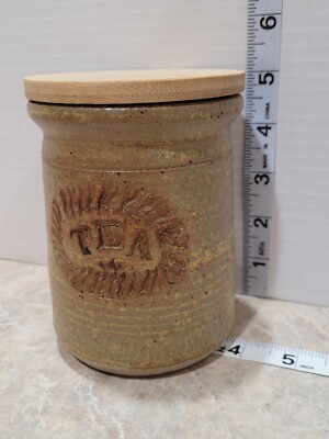 Walmsley Tea Canister Pottery w/ lid