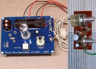 VACUUM TUBE Low Voltage Morse code oscillator unbuilt kit telegraph AMP SPEAKER