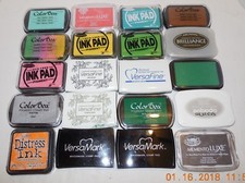 HUGE Lot of 33 Different Stamp Craft DIY Ink Pads Versamark Color Box Brilliance