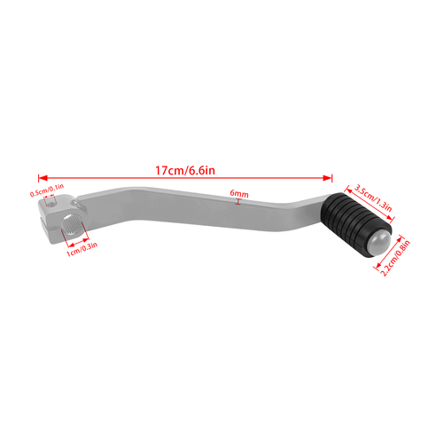 Left Gear Shift Lever Shifter Pedal For Suzuki DR650 DR650SE 1996-2024 Silver - Picture 3 of 10