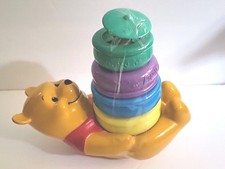 Vintage Mattel Winnie the Pooh  Poppin Surprise Piglet   Stacking Musical Toy