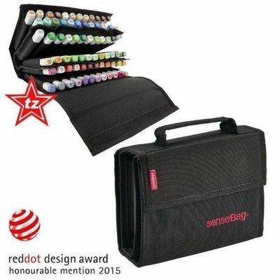 senseBag 72er Wallet / Stifte ETUI leer schwarz für COPIC Marker + Sketch + Ciao