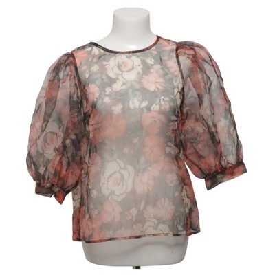 KappAhl, Bluse, Größe: 40, Schwarz/Rot/Mehrfarbig, Polyester, Blumen, Damen #KmL