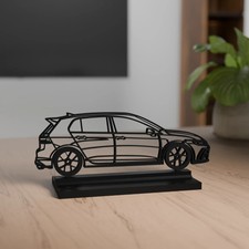 VW Golf 8 R modèle 3D décoration - cadeau pour les amateurs de voitures