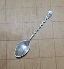 Antique Gorham #24 Sterling Silver Demitasse Spoon Zigzag Design 4.2"