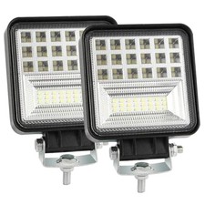 4 Inch LED Pod Light, 126W Square LED Work Light Bar Light 12V 24V 126W 2PCS