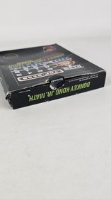 BOX ONLY - Donkey Kong Jr Math NES Nintendo - NO MANUAL OR GAME - Black Box