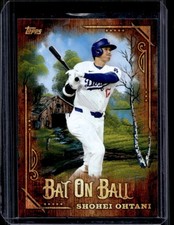 2025 Topps Bob Ross: The Joy of Baseball Shohei Ohtani Bat on Ball #BOB-11