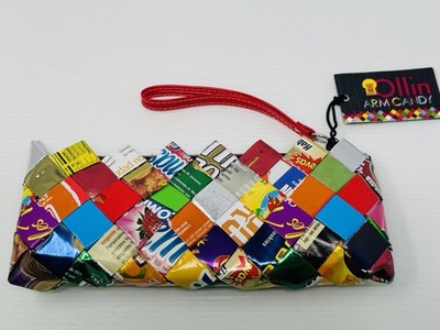 NEW Nahui Ollin Arm Candy Wrapper Bag Wristlet Zippered Purse NWT