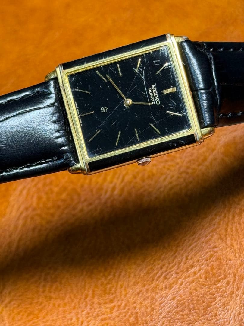 Seiko Quartz Rectangular 80s Rare Working Watch G… - image 4