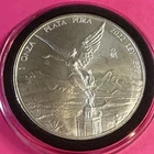 1 oz 2022 Mexico Libertad Coin Plata Pura Bullion Onza 999 Fine Silver & Capsule