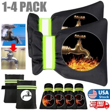 4x Outdoor Faucet Covers for Winter, 5.9" W x 8.3" H Outdoor Water Faucet Cover