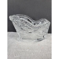 Crystal Sleigh Candy Dish Trinket Holder Christmas Holiday Decor