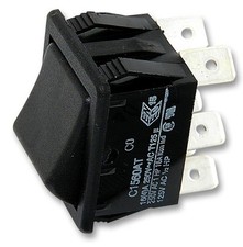 C1560ATAAB double-pole double-throw (DPDT) Standard Rocker Switch 250V AC