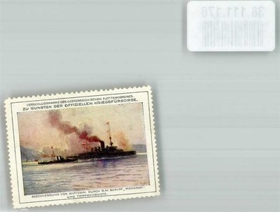 38111176 - WK I Marine Beschiessung v. Antivari d. S.M. Schiff Monarch u.