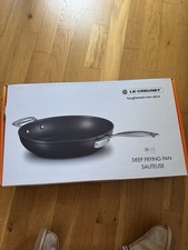 Image of Le Creuset 28cm deep Toughened Non-Stick frying pan NEW