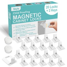 Magnetic Cabinet Locks Baby Proofing Child Safety - The Safest Quickest and E...
