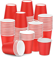 100 Pack 3 oz Paper Cups, Disposable Bathroom Cups, Mouthwash Paper Cups, 3 oz S