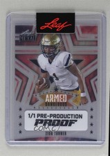 2024 Leaf Metal Pre-Production Proof Galaxy Clear Unsigned 1/1 Zion Turner 1d0j