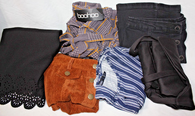Bundle of Women s Size 4 US (8 UK) Boohoo Clothing Lot -6 items EUC & NWT