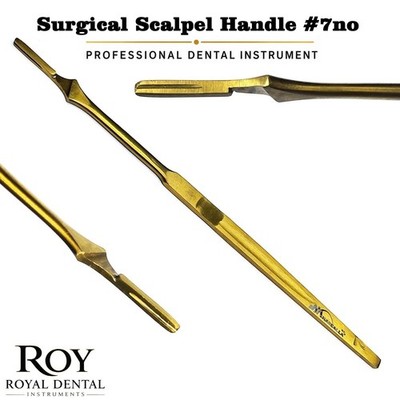 Scalpel Handle No. 7 Dental Surgical Stainless Steel New Premium Instruments Gol