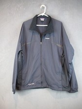 Patagonia Jacket Mens XL Gray Softshell Windbreaker Viacom Logo Full Zip Hiking