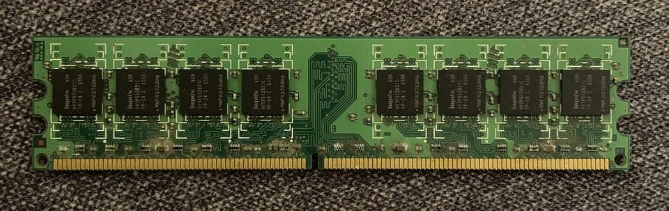 Hynix 1 GB RAM 2Rx8, PC2-4200U-444-12,  HYMP512U64CP8-C4 AB-C - Image 2 of 2