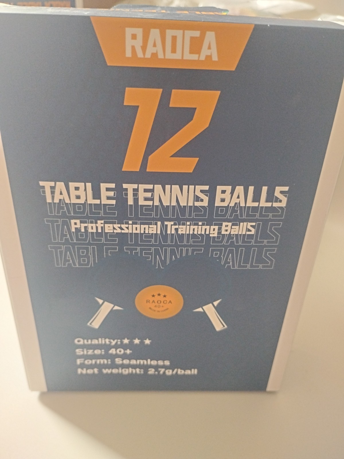 Table Tennis Balls Plastic 60 Pcs 40+ 2.7gr 