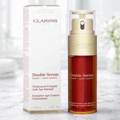 Clarins Double Serum[Hydric+Lipidic System]Complete Age Control Concentrate 50ml