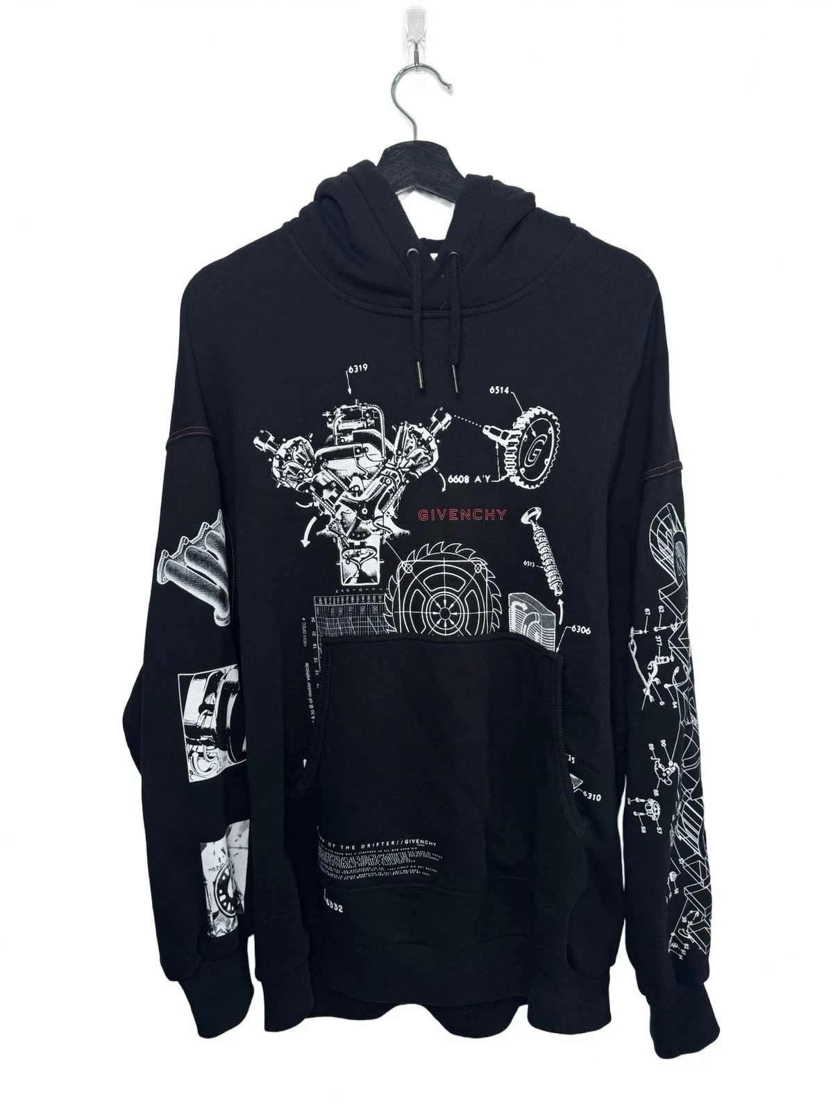 Givenchy — Givenchy 'Return of the Drifter' Schematic Hoodie SZ XS