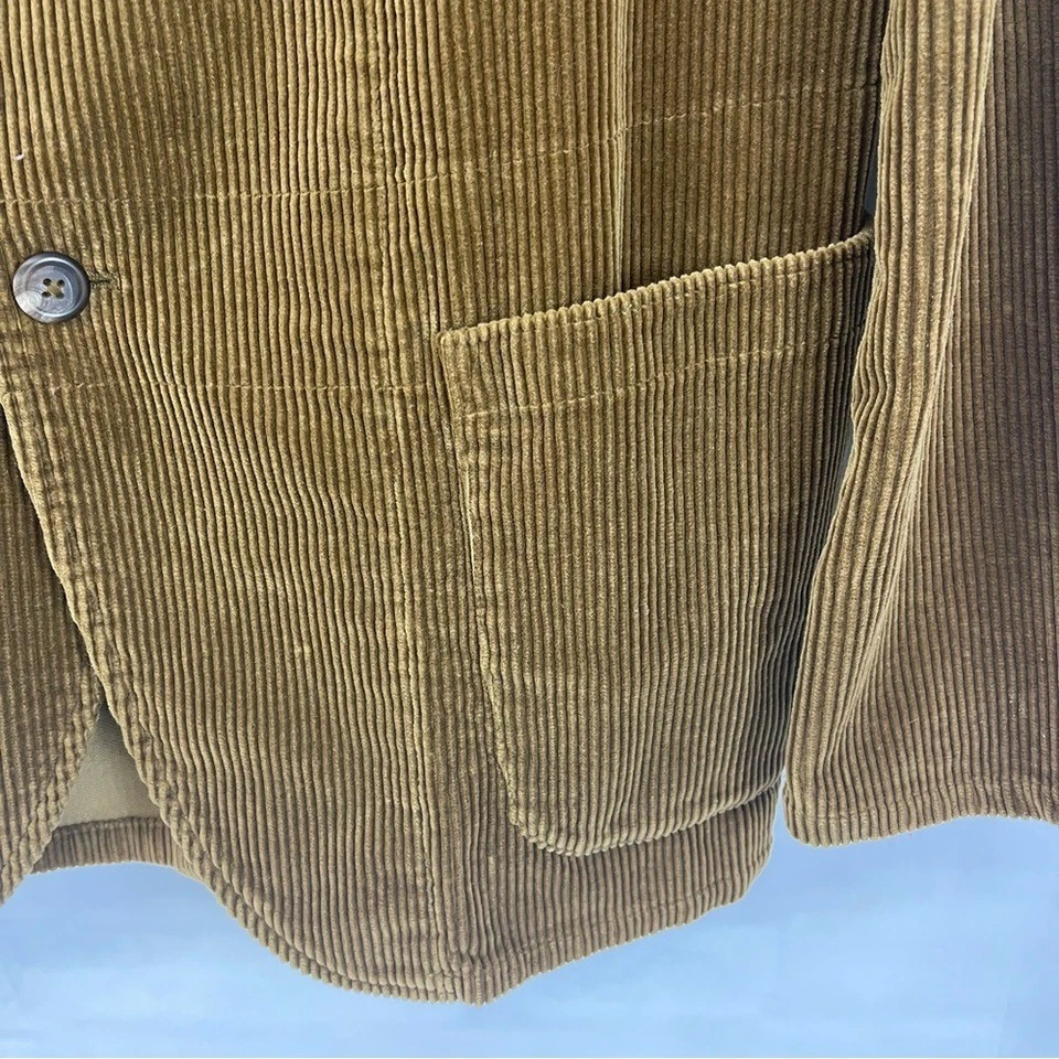 Ralph Lauren Polo Jeans Co Men's Corduroy Blazer Sport Coat Tan Brown Cotton M - Image 3 of 4