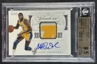 MAGIC JOHNSON BGS 9.5 2013-14 PANINI FLAWLESS HALL OF FAME HOF GU PATCH AUTO /25
