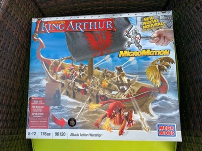 Mega Bloks 96120 Legends King Athur Attack Action Warship