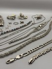 Estate Jewelry Lot Sterling 925 Vintage Rings Bracelets Necklaces Cameo Mixed — photo 3