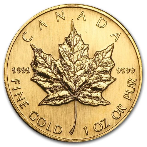 1996 Canadian Gold Maple Leaf 1 oz — photo from the most recent tracked eBay sale