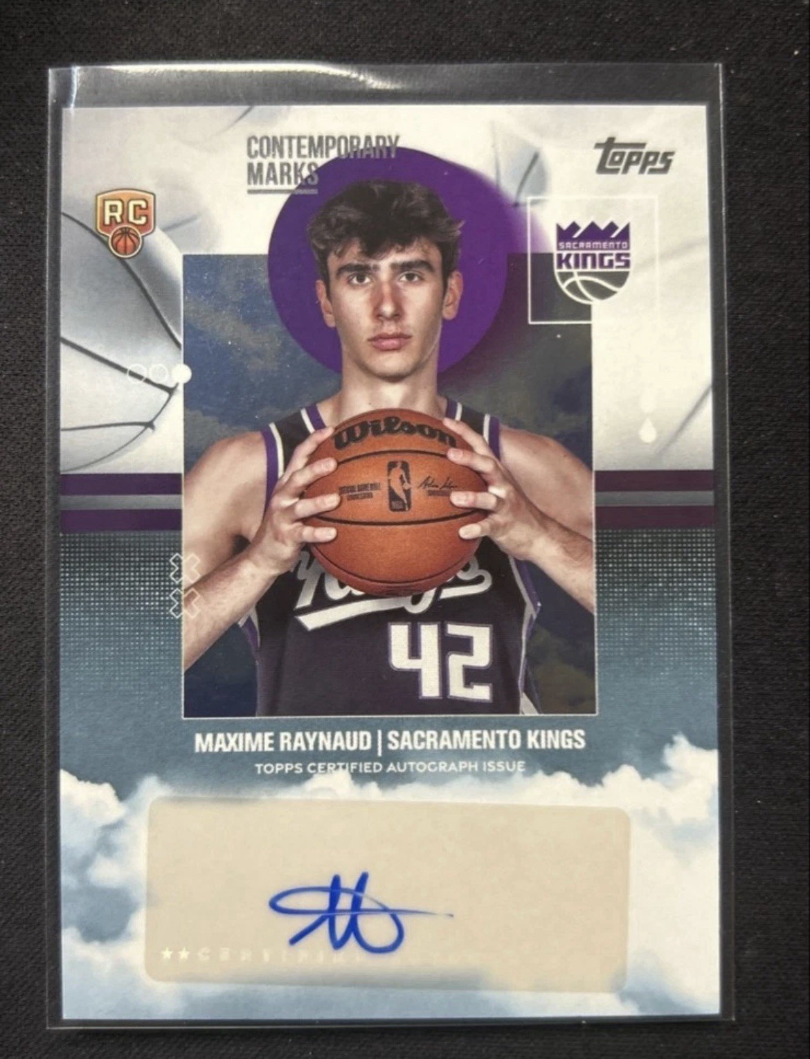 Topps 2025-26 Contemporary Marks Maxime Raynaud Kings Rookie Autograph RC CM-MR