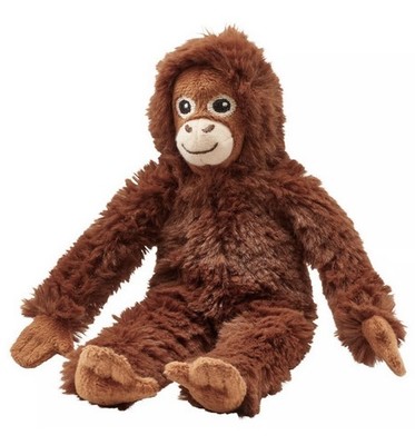 IKEA DSCHUNGELSKOG Affe Orang-Utan Stofftier 8 Zoll Mini Plüsch Viral Punch Teddy - NEU