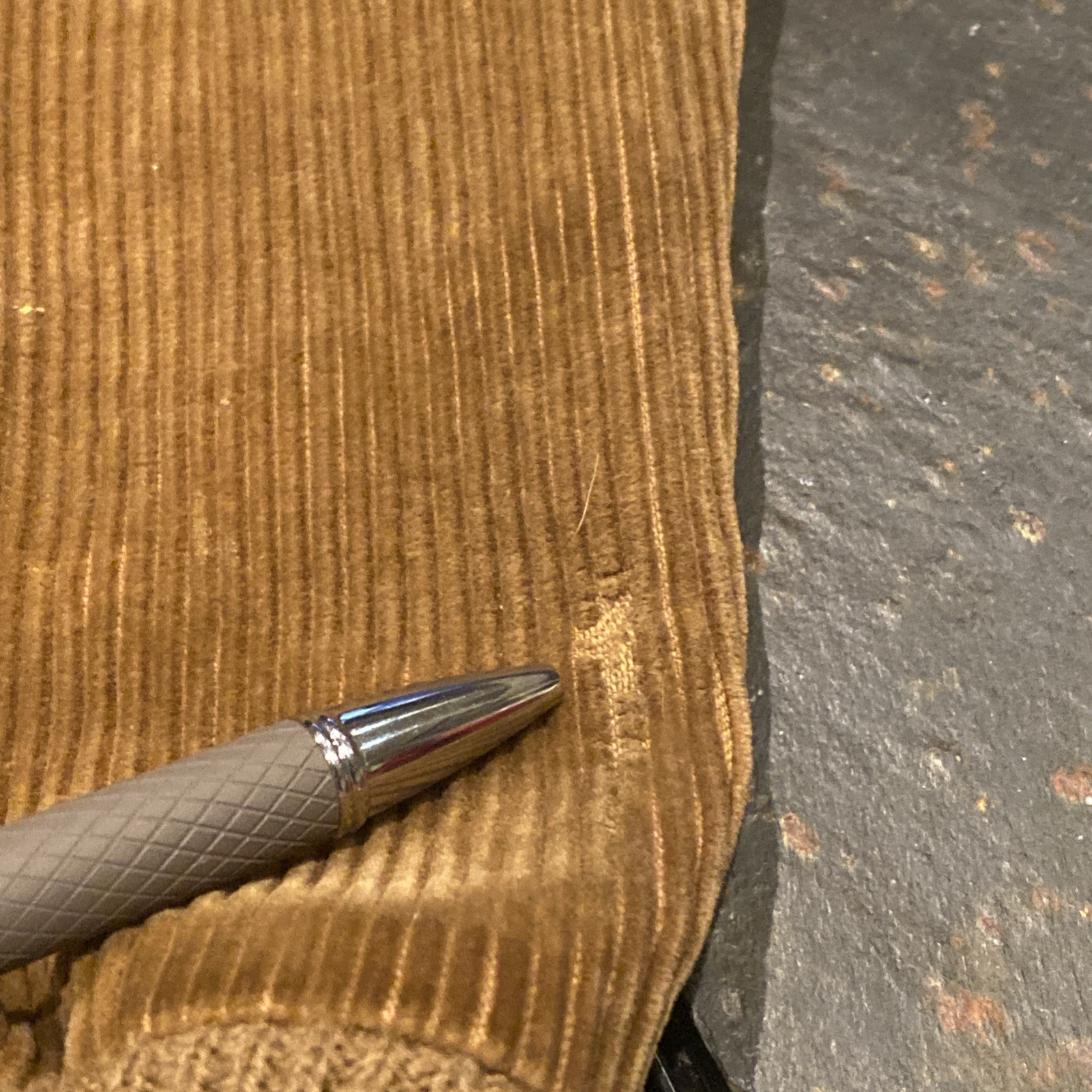 Vintage 80s Izod Lacoste Corduroy Bomber Jacket Men’s Sz M Brown Plaid thumbnail 8