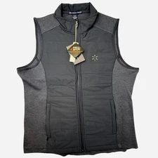 Devon Jones Ladies Large Navy Melange UTK Warm-Logik Insulated Quilted Vest NWT