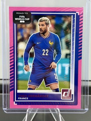 2025-26 Donruss World Cup #147 Theo Hernandez Pink Swirl /89 France