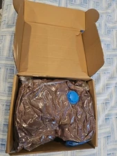 6FT Giant Faux Fur Bean Bag Chair Cover Cover only, No Filler Brown Washable NEW