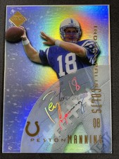 1998 Collector’s Edge Peyton Manning Authentic Edge Rookie Football Card /6000. rookie card picture