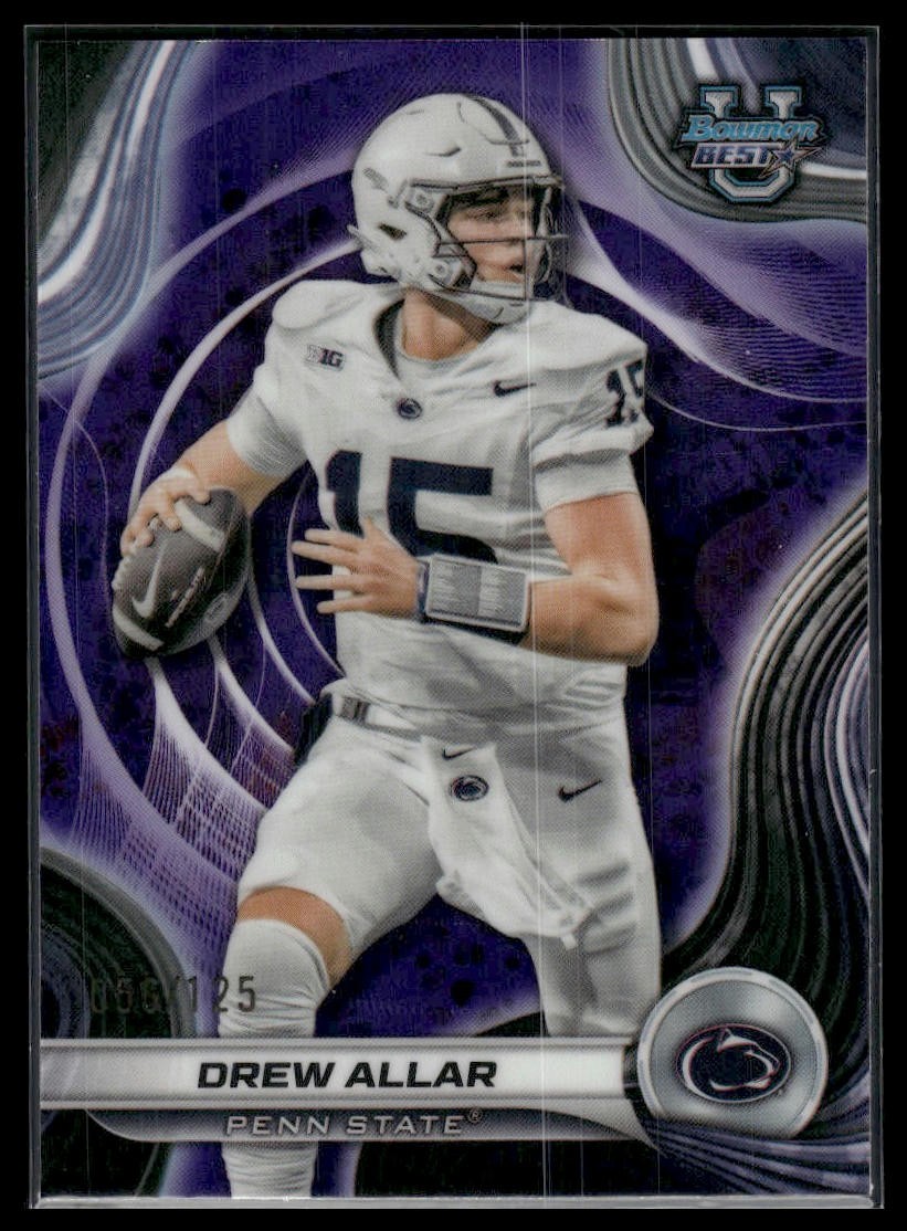 2024 Bowman University Best #3 Drew Allar Purple Refractor #/125