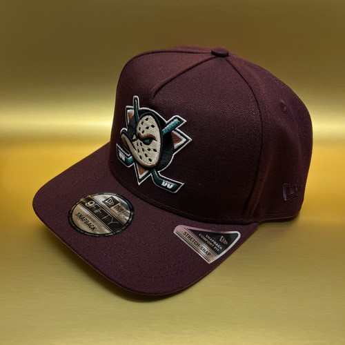 Anaheim Mighty Ducks NHL Plum 9fifty A-Frame Stretch Snapback - Bild 3 von 5