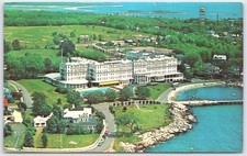 Griswold Hotel & Country Club Groton CT Aerial View Vintage Postcard 1960s