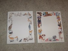 NRN Designs Cat And Dog Quality Stationary Paper 20 Cat, 12 Dog NM Phil Hopkins